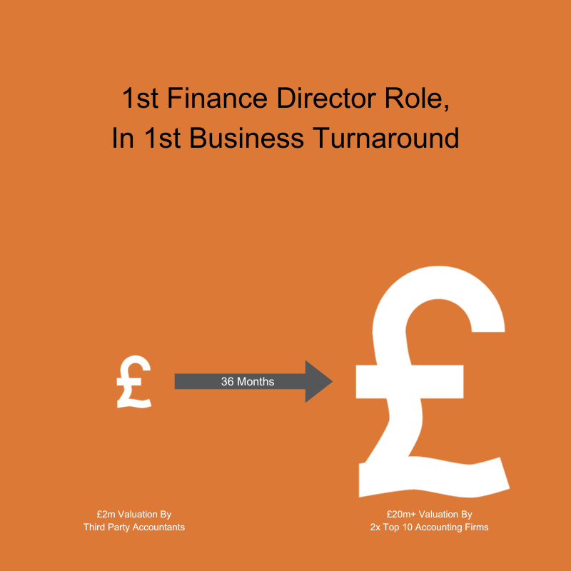 My First Finance Director Role in my first turnaround business
